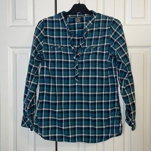 Eddie Bauer Half Button Top